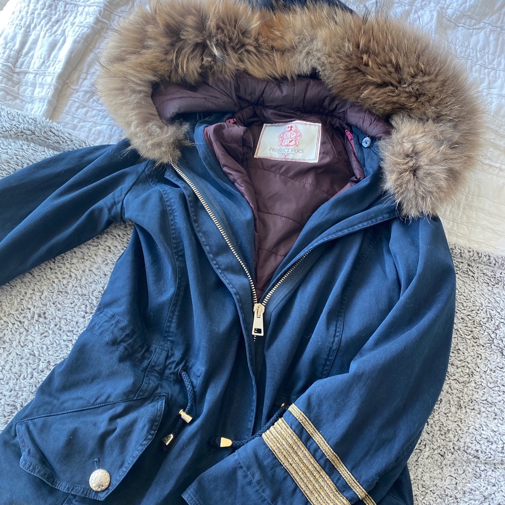 Project foce parka fur coat mink fur